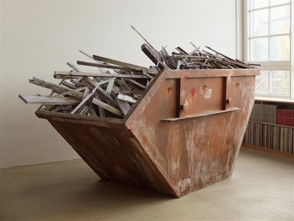 Franz Burkhardt, 2 Kubik 204, 2020-2021, Mixed media, plywood, styrodur, styrofoam, paint, 120x200x210 cm.