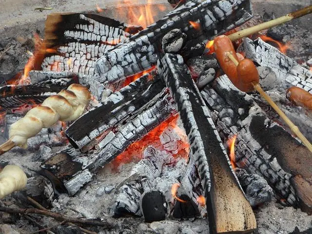 Grill und Getränke