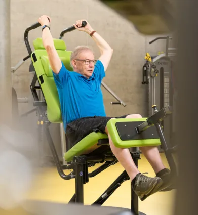 Hanspeter Guthauser im Fitness