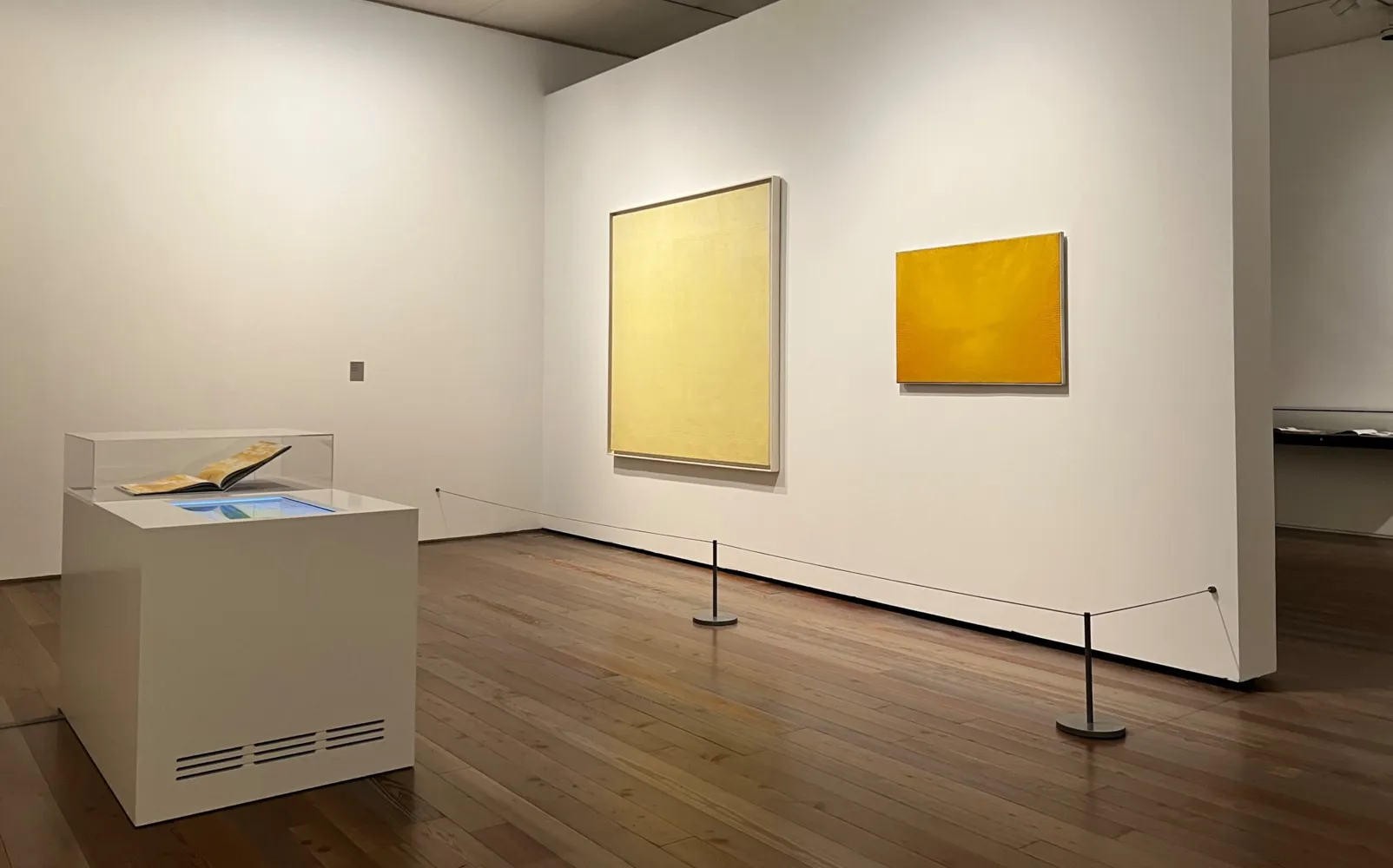 Links: Ein Fest für das Licht (1958), Rechts: Gelbes Bild (1958)