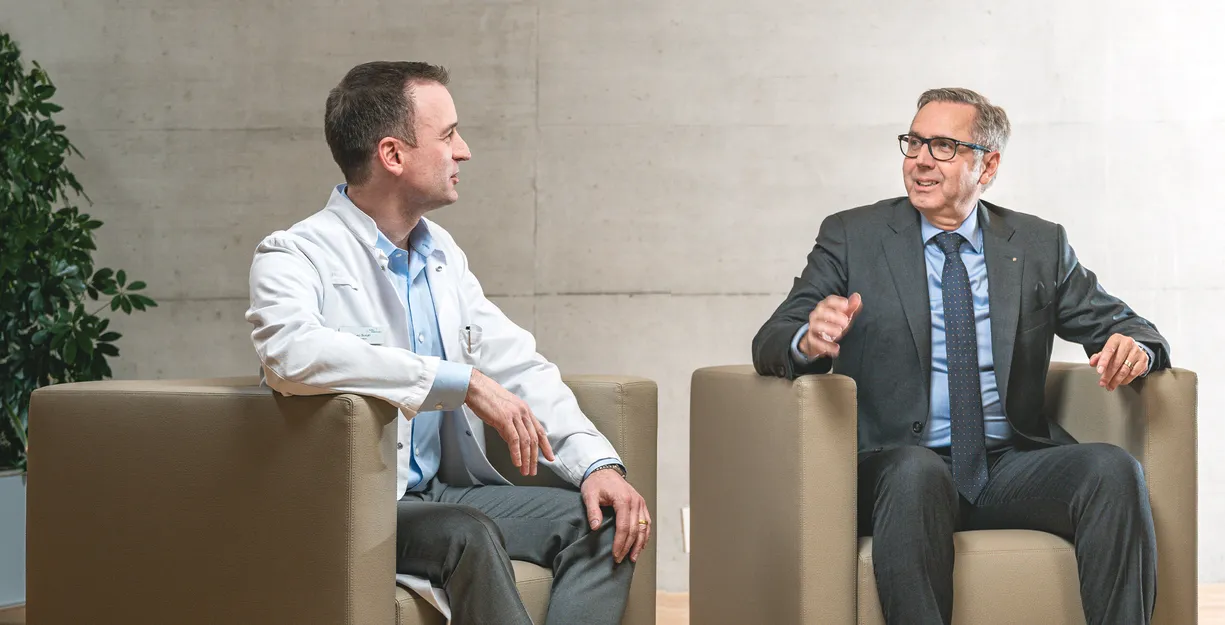 Klinikleitung im Gespräch