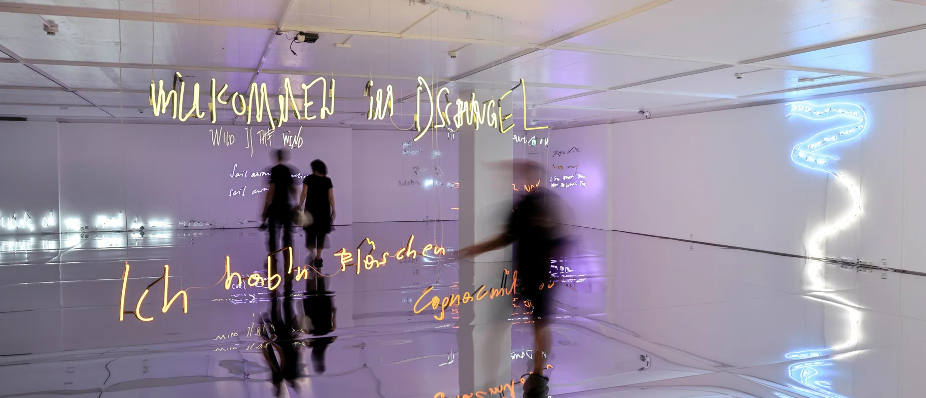 Ausstellungsansicht, MUSIC – A Conversation Through Song Titles, Kulturstiftung Basel H. Geiger, 2021.