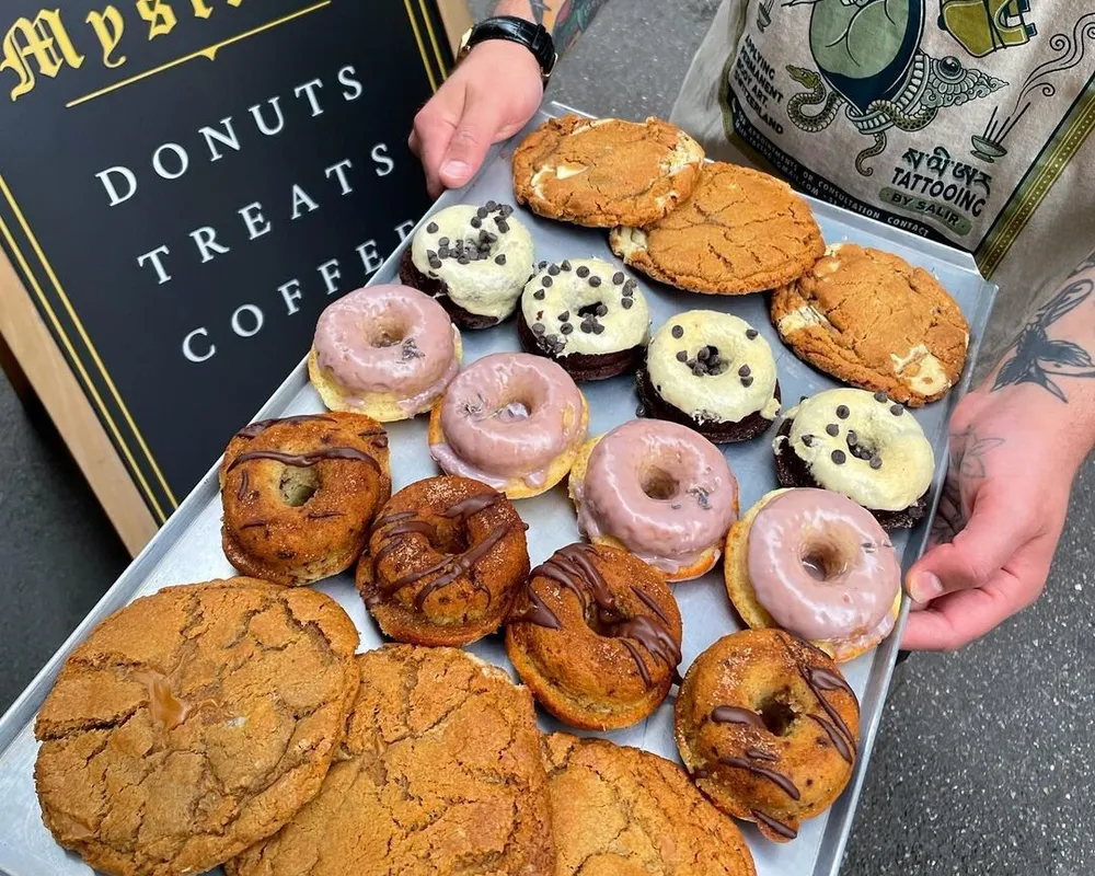 Donuts mit Rheinblick