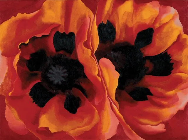 Georgia O’Keeffe, Orientalische Mohnblumen (Oriental Poppies), 1927, Öl auf Leinwand, 76,7 x 102,1 cm, Sammlung des Frederick R. Weisman Art Museum at the University of Minnesota, Minneapolis, Ankauf, 1937