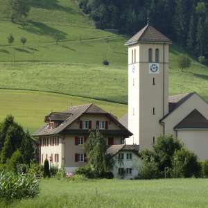 Kirche und Pfarrhaus Gettnau