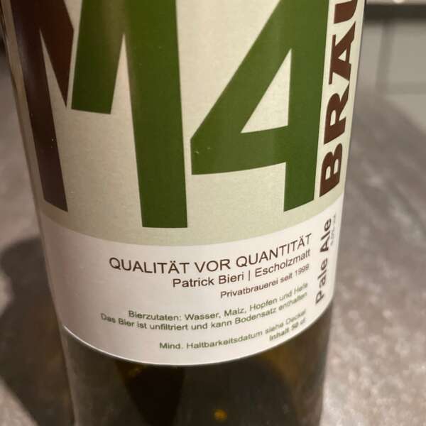 M4 Bräu aus Escholzmatt an der Bar