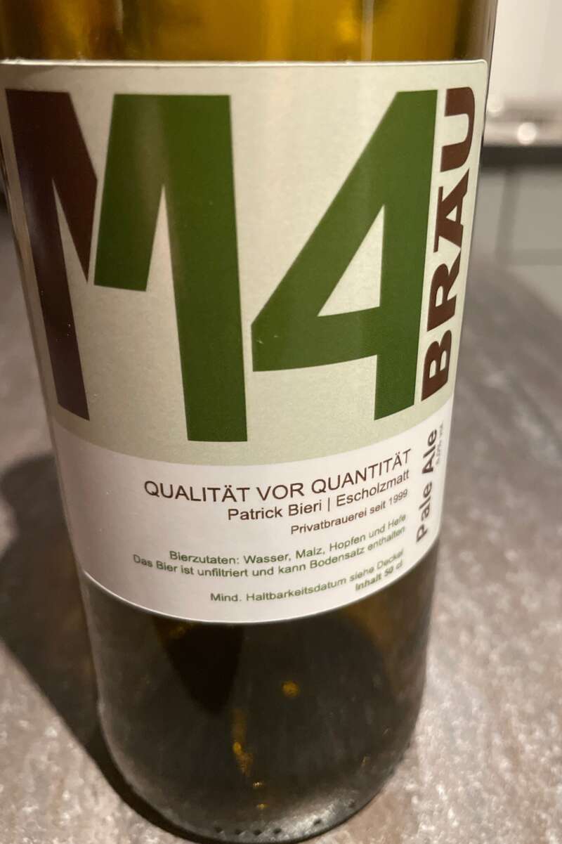 M4 Bräu aus Escholzmatt an der Bar