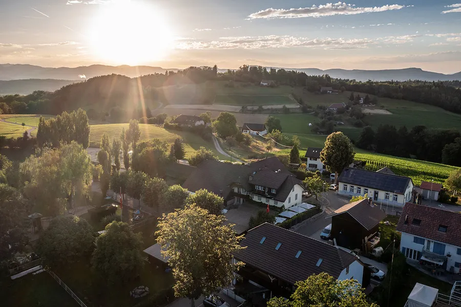 Auf dem Rütihof eine kleine Pause machen, bevor es wieder weiter geht. Auf dem Rütihof eine kleine Pause machen, bevor es wieder weiter geht.