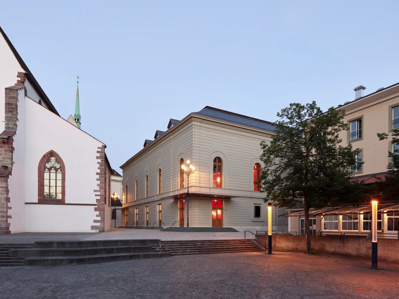 Blick aufs heutige Stadtcasino vom Barfi aus.