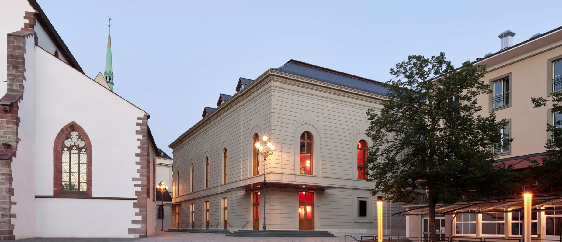 Blick aufs heutige Stadtcasino vom Barfi aus.