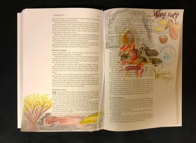Biblejournaling - kreative Auseinandersetzung mit einem Bibeltext