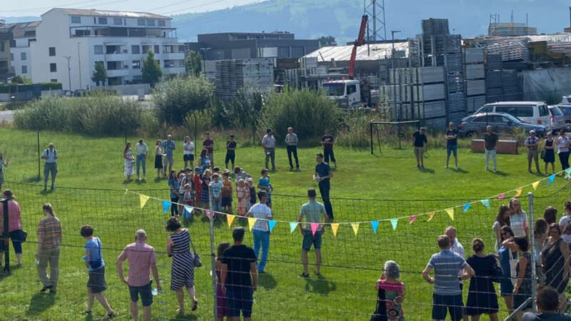 Erlebnisparcours mit der "Jungschi-Zug"