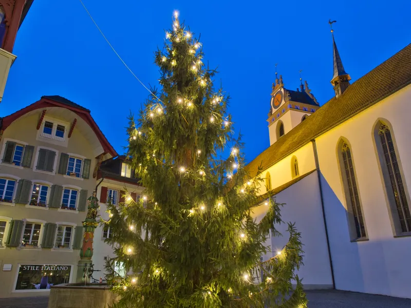 Aarau Weihnachten Kirchplatz