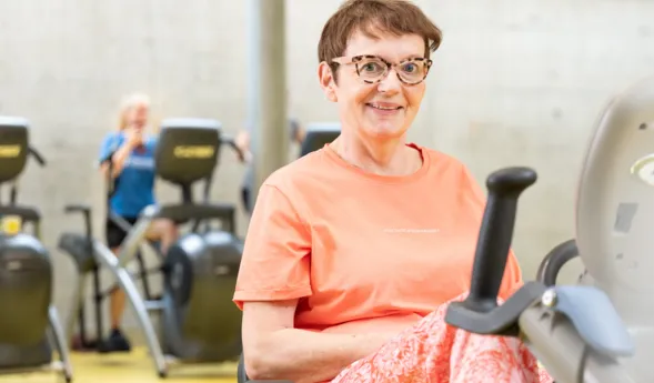 Susanne Ulbrich, Schlaganfallpatientin, Medizinische Trainingstherapie (MTT)